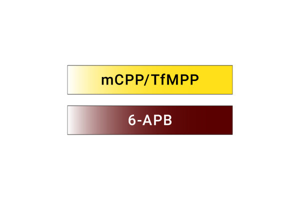 Tabla de colores de referencia — piperazinas